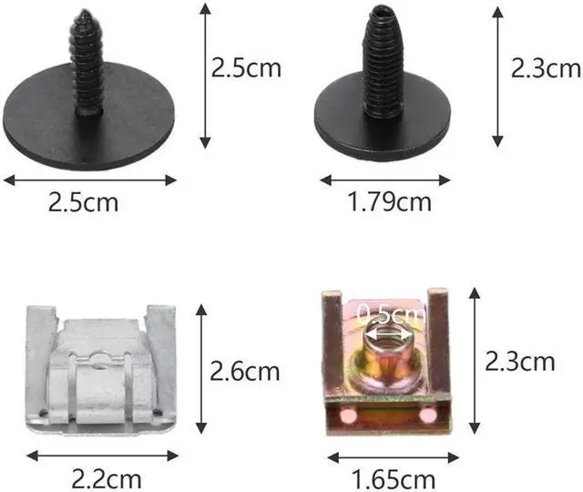 Main image of Paiying 24Pcs/Set Engine Undertray Fixing Clips Screws Splashguard Fastener For Mercedes E Class W211