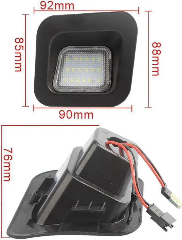 Alt view image 2 of 5 - Yingshan LED License Plate Light 55078095AE For Dodge RAM 1500 2500 3500