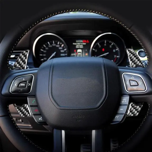 Alt view image 5 of 5 - Yingshan Carbon Fiber Steering Wheel Shift Paddle Shifter For Range Rover Evoque Velar