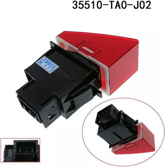 Alt view image 4 of 5 - Yassdwbn Hazard Switch Assy 35510-TA0-J02 For Honda Accord 2007-13 For Crosstour 2011-13