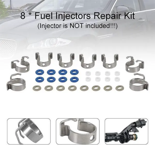 Alt view image 2 of 5 - Yingshan 8Sets Fuel Injectors Repair Seal Kit 0261500105 For Range Rover Jaguar 5.0L