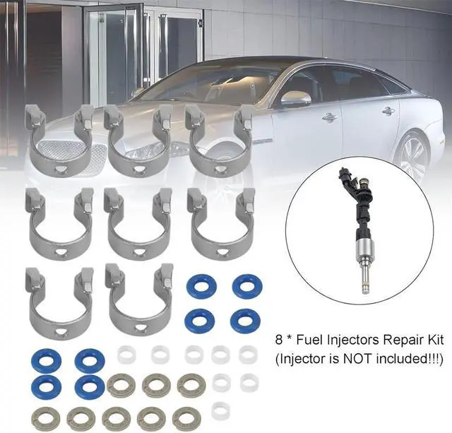 Alt view image 3 of 5 - Yingshan 8Sets Fuel Injectors Repair Seal Kit 0261500105 For Range Rover Jaguar 5.0L