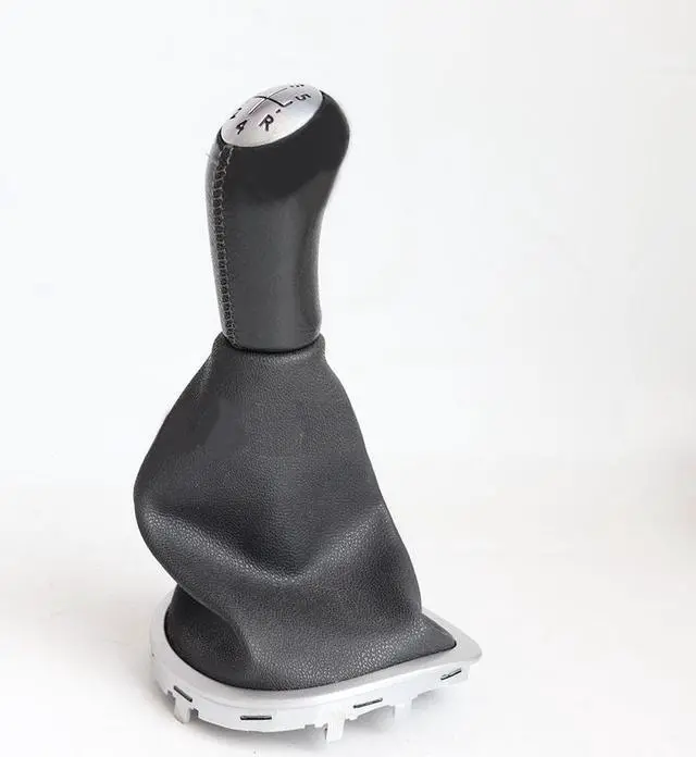 Alt view image 2 of 5 - Yassdwbn Gear Shift Knob Lever Gearstick Boot Kit 5 Speed For Renault Clio III 2005-2012