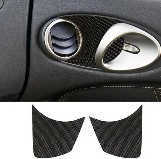 Alt view image 3 of 5 - Acaigel Carbon Fiber Interior Door Handle Bowl Panel Cover For Nissan