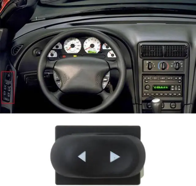 Main image of Yassdwbn Front Left POWER WINDOW CONTROL DOOR SWITCH for Ford Mustang 94-04 F4ZZ-14529-A