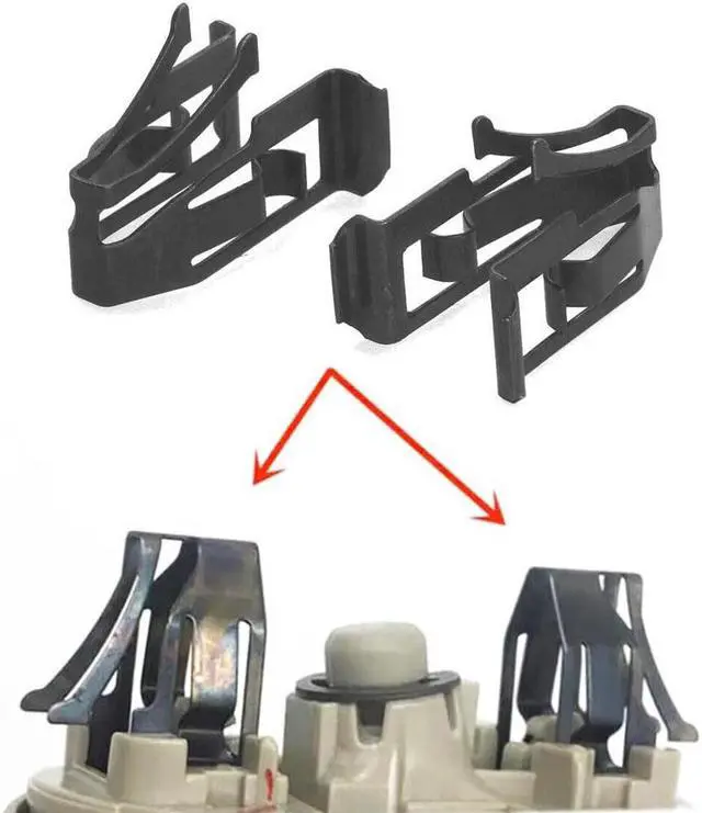 Alt view image 3 of 4 - Paiying 2Set Car Sun Visor Buckle Fixed Iron Clip Kit Repair For Toyota Crown Camry RAV4
