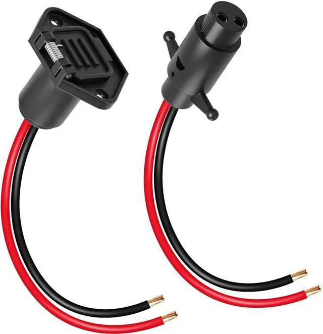 Main image of Yingshan 2 Wire Trolling Motor Plug Trolling Motor Socket For Marine Boats Kayaks 12V 24V
