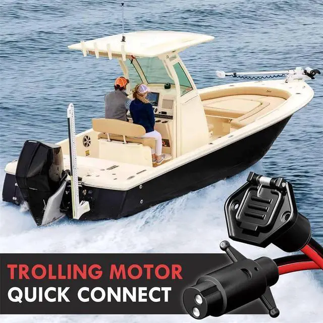 Alt view image 4 of 5 - Yingshan 2 Wire Trolling Motor Plug Trolling Motor Socket For Marine Boats Kayaks 12V 24V