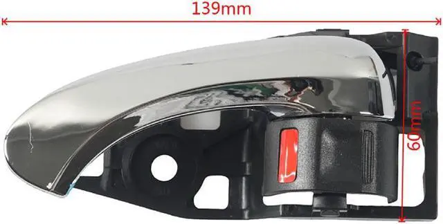 Alt view image 2 of 5 - Yassdwbn Car Left Interior Door Handle with Chrome Lever for Toyota Camry RAV4 6920606050