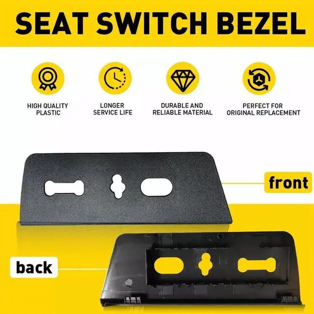 Alt view image 3 of 5 - Yassdwbn 9L3Z-14A706-CA Replacement Seat Switch Bezel Front Right For Ford F150 2009-2014