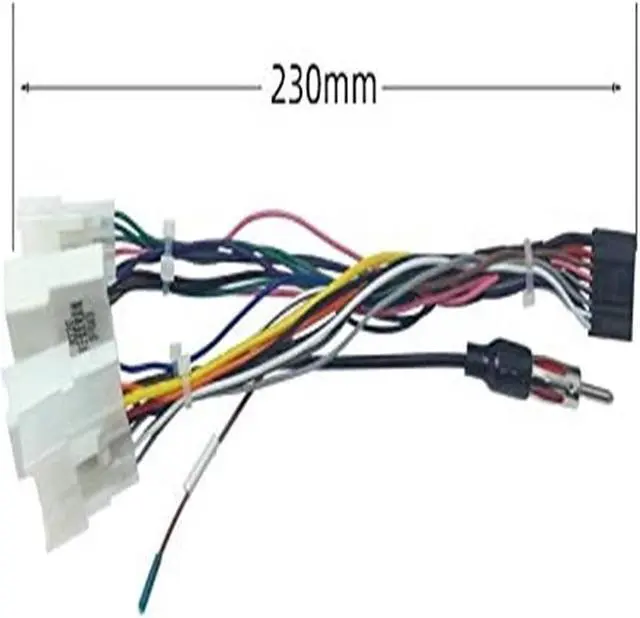 Alt view image 3 of 4 - Yassdwbn Stereo DVD Navigation Player 16 Pin Wiring Harness Connector Adapter For Toyota