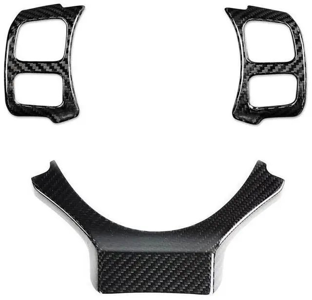 Alt view image 2 of 5 - Paiying Car Real Carbon Fiber Steering Wheel Add-On Trim Cover Kit For Lexus IS RC NX