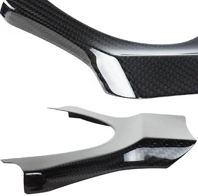 Alt view image 3 of 5 - Paiying Car Real Carbon Fiber Steering Wheel Add-On Trim Cover Kit For Lexus IS RC NX