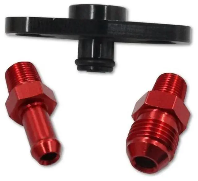 Alt view image 3 of 5 - Yassdwbn Fuel Pressure Regulator Adapter & Fitting For Toyota Nissan SR20DET 240SX 1/8NPT