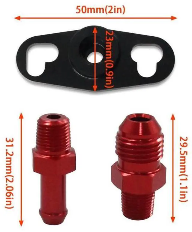 Alt view image 4 of 5 - Yassdwbn Fuel Pressure Regulator Adapter & Fitting For Toyota Nissan SR20DET 240SX 1/8NPT