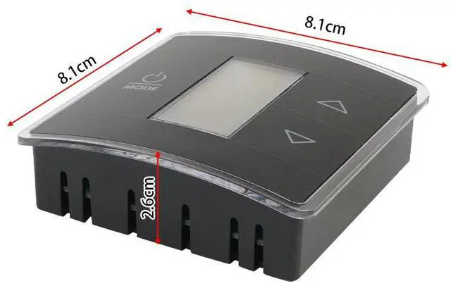 Alt view image 5 of 5 - Paiying 1PCS Car Digital LED Black Thermostat 3316250.712 For RV/Camper Conditioners