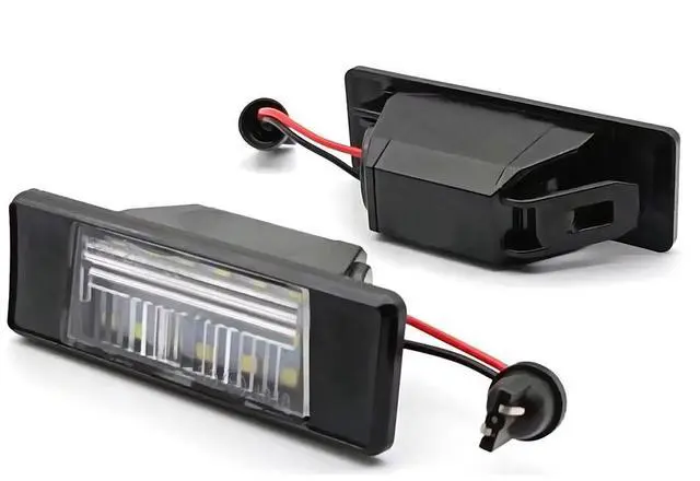 Main image of Yassdwbn 2Pcs LED License Plate Light Lamp 26510-JD00A For Nissan Qashqai II 2014-Onward