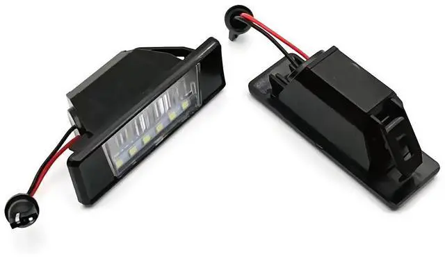 Alt view image 3 of 5 - Yassdwbn 2Pcs LED License Plate Light Lamp 26510-JD00A For Nissan Qashqai II 2014-Onward