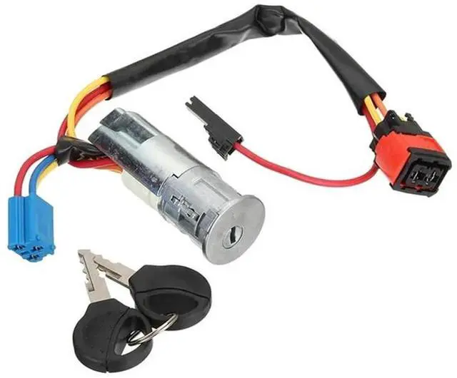 Alt view image 4 of 5 - Yassdwbn Ignition Lock Starter Switch with 2 Keys For Peugeot 206 207 Citroen C2 Picasso