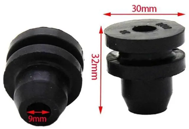 Alt view image 4 of 5 - Yassdwbn 2Pcs 215084P00A Car Radiator Mount Rubber Bush For Nissan