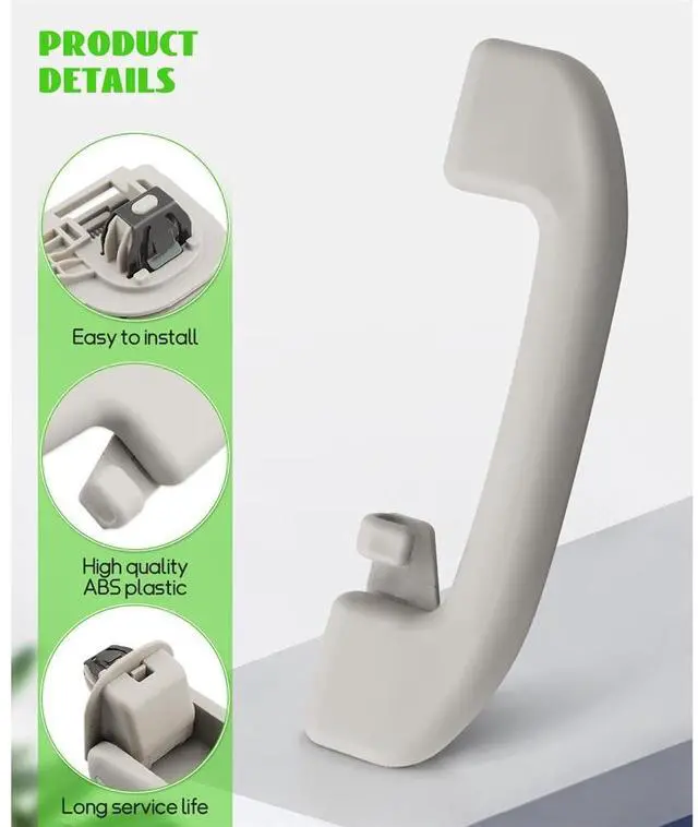 Alt view image 5 of 5 - Yassdwbn Roof Pull Grab Handle & Hook Assist Strap For Nissan Altima 2013-23 Versa 20-21