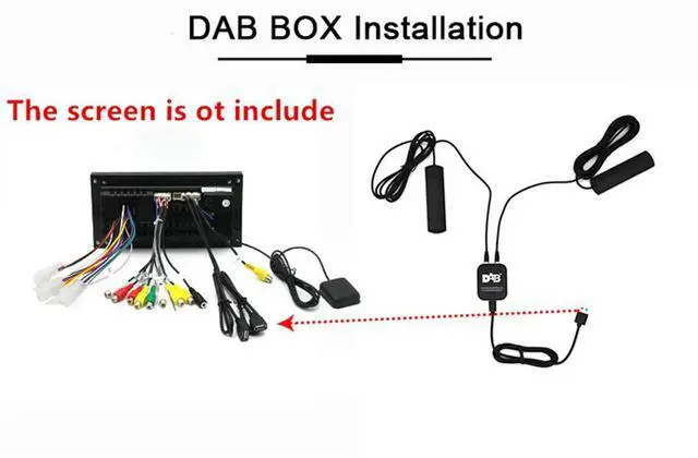 Alt view image 5 of 5 - Yassdwbn Digital Dab+Adapter Tuner Car  Audio Radio Box Usb Receiver Antenna For Android