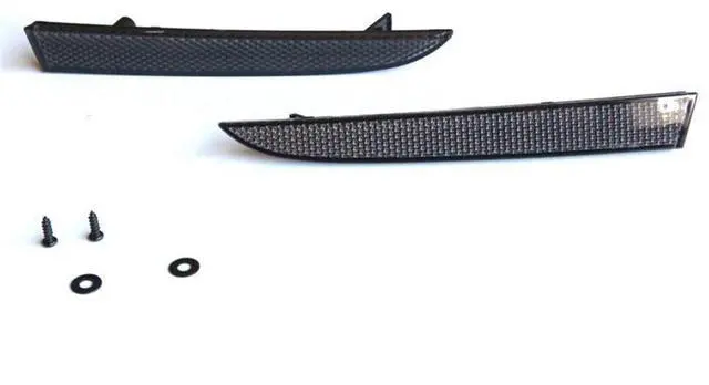 Alt view image 6 of 6 - Paiying Smoke Lens Rear Bumper Diffuser Reflectors For Chevy Camaro 2016-2022 Lt Ss Zl1
