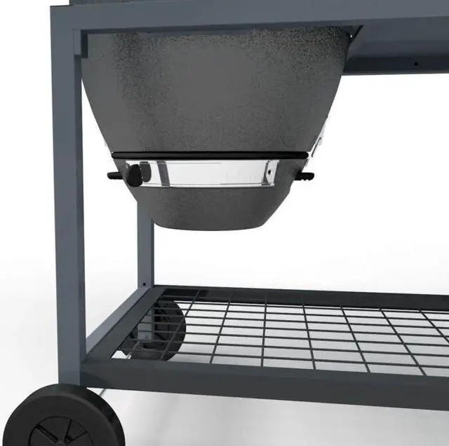 Alt view image 5 of 7 - Brand-Man Grills Rodeo Deluxe Steel Kamado with Large Prep Cart