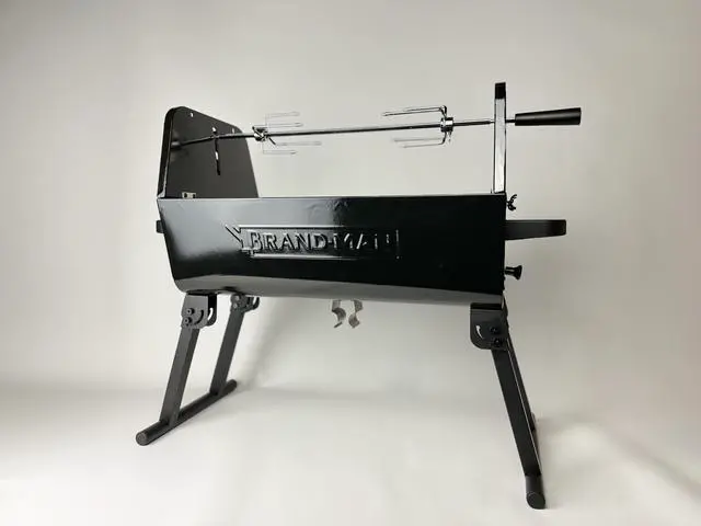 Alt view image 4 of 7 - Brand-Man COLT Portable Charcoal Rotisserie BBQ Grill, Black  Outdoor & Garden Grills by Brand-Man Grills