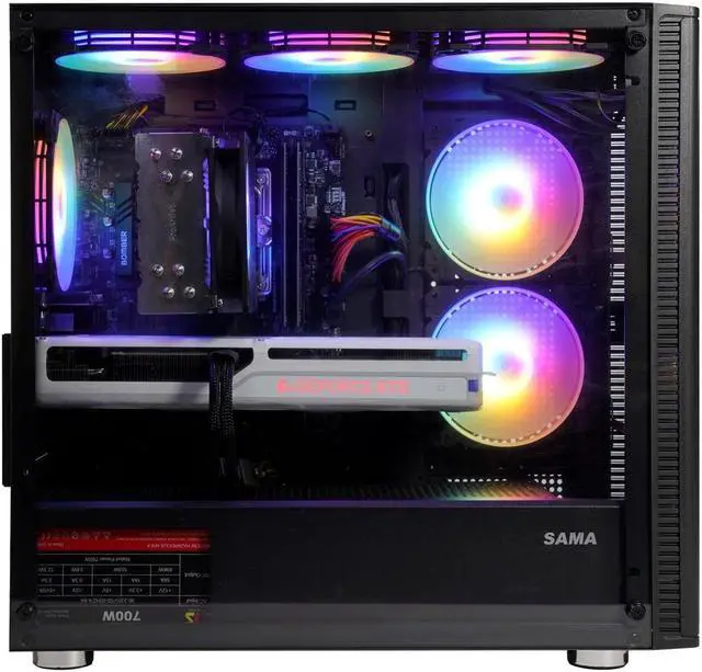 Alt view image 4 of 7 - SEJISHI GamingPC IntelCore i5-12600KF 3.7GHz, NVIDIA GeForce RTX 4060, B760M ,32GB (16G*2)DDR4 3200MHz, NVME M.2 1TB SSD,700W PSU,Windows11 Home,Gaming Desktop( i512600KF/RTX 4060)