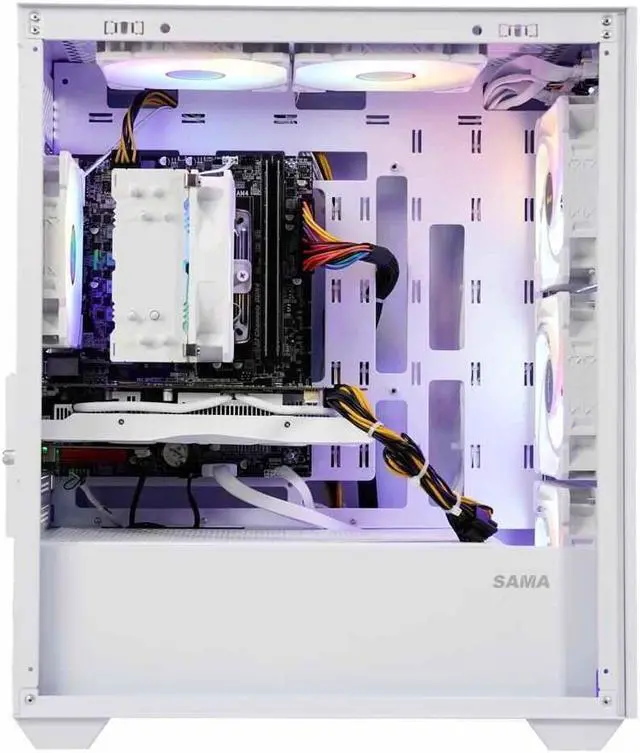 Alt view image 4 of 6 - SEJISHI(R7 5700X+RTX 4060) Gaming PC AMD Ryzen 7 5700X 3.4GHz to 4.6GHZ, NVIDIA GeForce RTX4060,32GB(16G*2)DDR4 3200MHz,M.2 1TB SSD,600W psu,Win 11 Ready, Gaming Desktop computer