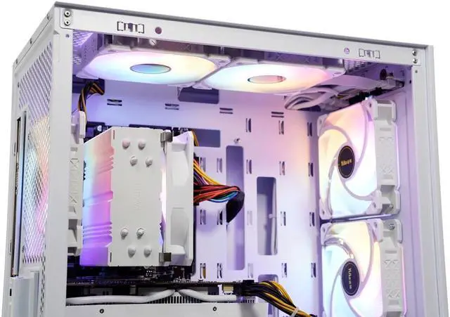 Alt view image 6 of 6 - SEJISHI(R7 5700X+RTX 4060) Gaming PC AMD Ryzen 7 5700X 3.4GHz to 4.6GHZ, NVIDIA GeForce RTX4060,32GB(16G*2)DDR4 3200MHz,M.2 1TB SSD,600W psu,Win 11 Ready, Gaming Desktop computer