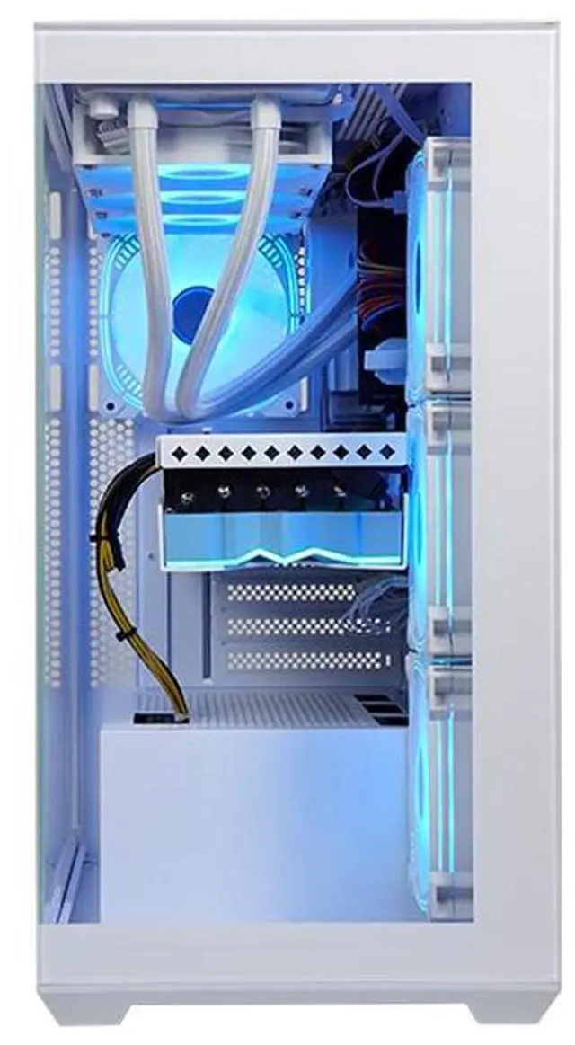 Alt view image 4 of 7 - SEJISHI Gaming PC RX 7800XT 16G D6 256bit, AMD Ryzen7 5700X 3.4GHz,32GB DDR4 3200MHz,NVME M.2 1TB,360 iquid-Cooled,Full View Tempered Glass Pure White Case,Gaming Desktops(R7 5700X|RX 7800XT)