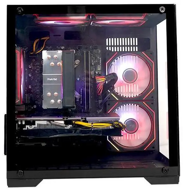 Alt view image 5 of 7 - SEJISHI Gaming Desktop, Intel i5 12400F, NVIDIA RTX 3060 12GB,16GB DDR4 RAM, 1TB M.2 NVMe SSD, Windows 11 home,Air Cooler, RGB Fans,Full View Tempered Glass Case,Pc for Gaming (i5 12400F|RTX3060)