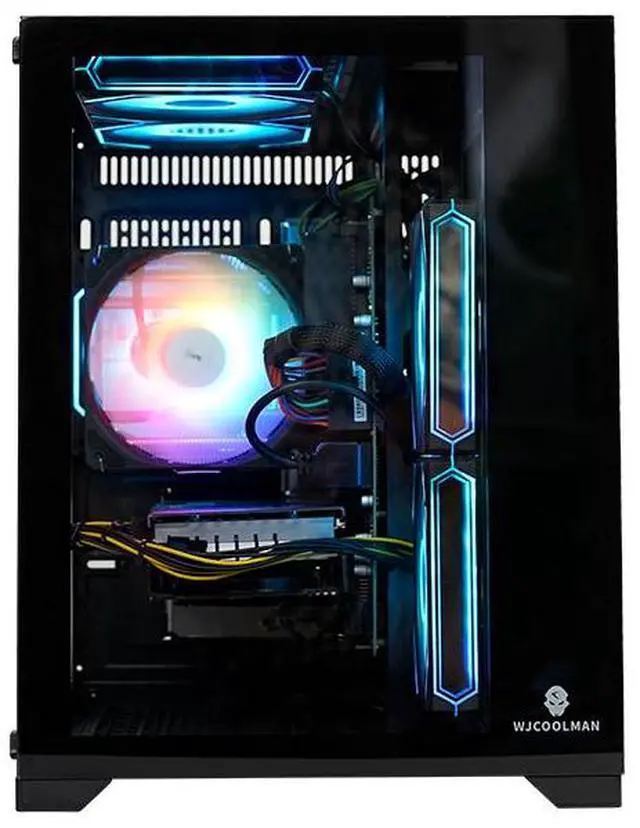 Alt view image 6 of 7 - SEJISHI Gaming Desktop, Intel i5 12400F, NVIDIA RTX 3060 12GB,16GB DDR4 RAM, 1TB M.2 NVMe SSD, Windows 11 home,Air Cooler, RGB Fans,Full View Tempered Glass Case,Pc for Gaming (i5 12400F|RTX3060)