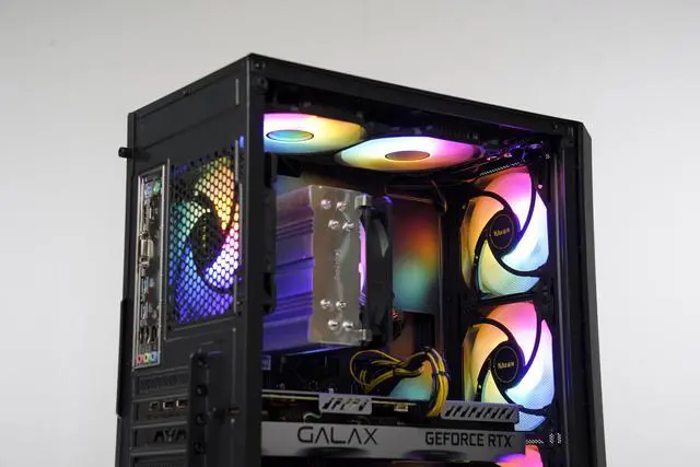 Alt view image 6 of 7 - SEJISHI Gaming PC AMD Ryzen 5 5500 3.6GHz to 4.2GHz,NVIDIA GeForce RTX3050,16GB(8G*2)DDR4 3200MHz,NVME M.2 1TB SSD, 500W,Win 11 Ready, Gaming Desktop Computer (R5 5500|RTX 3050)