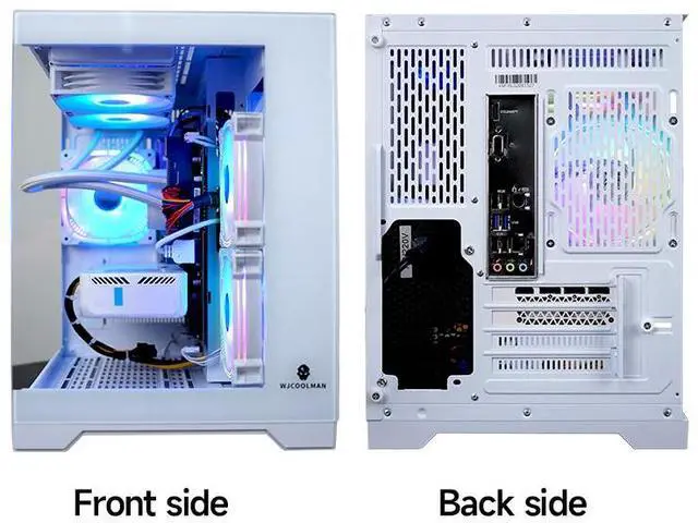 Alt view image 5 of 7 - SEJISHI Gaming Desktop PC-Windows 11-Intel Core i5-12490F-GeForce RTX 5060 DLSS 4-DDR4 32GB 3200MHz-1TB M.2 NVMe SSD-600W-panoramic PC case WiFi6 liquid coole Prebuilt Gaming PC (i5 12490F | RTX 5060)