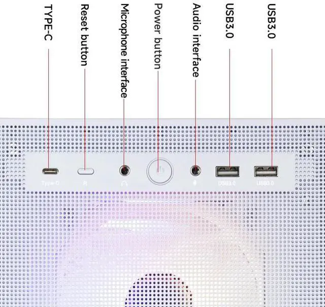 Alt view image 5 of 8 - SEJISHI(R7 5700X+RTX 4060) Gaming PC AMD Ryzen 7 5700X 3.4GHz to 4.6GHZ, NVIDIA GeForce RTX4060,32GB(16G*2)DDR4 3200MHz,M.2 1TB SSD,600W psu,Win 11 Ready, Gaming Desktop computer