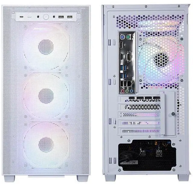 Alt view image 7 of 8 - SEJISHI(R7 5700X+RTX 4060) Gaming PC AMD Ryzen 7 5700X 3.4GHz to 4.6GHZ, NVIDIA GeForce RTX4060,32GB(16G*2)DDR4 3200MHz,M.2 1TB SSD,600W psu,Win 11 Ready, Gaming Desktop computer