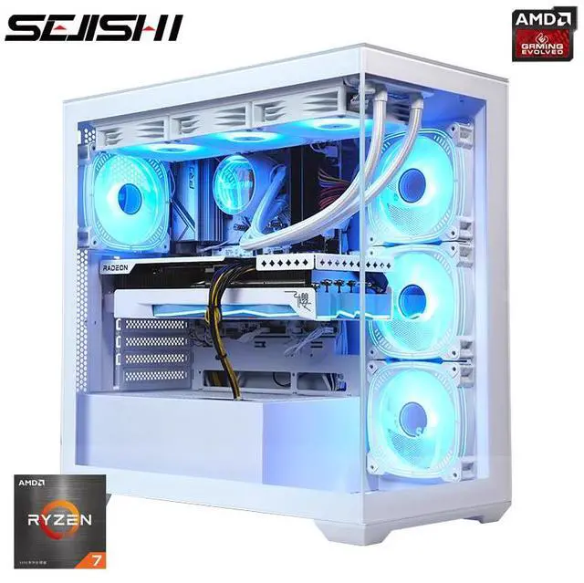 SEJISHI Gaming PC RX 6800XT 16G D6 256bit, AMD Ryzen7 5700X