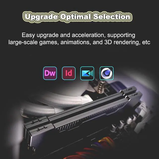 Alt view image 5 of 7 - SEJISHI Memory 8GB DDR4 3200MHz (PC4 25600) With Heatsink for Desktop Memory Samsung Die 1.2V RAM
