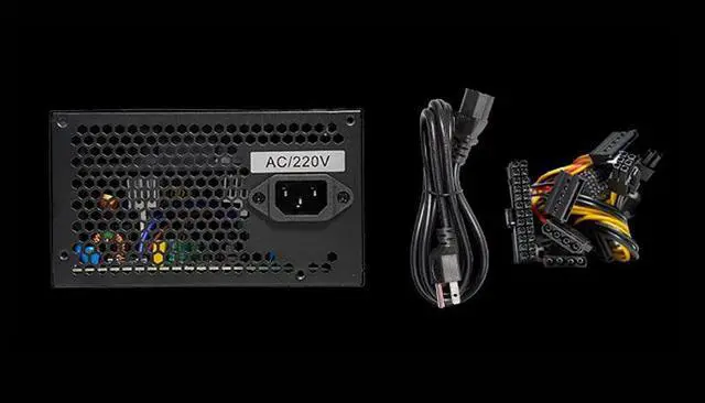 Alt view image 4 of 7 - SEJISHI 600W Power Supply 80 Plus Certified Fixed Cable Non-Modular ATX PSU Active PFC SLI Crossfire Ready Gaming PC Computer Switching Power Supply