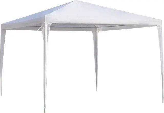 Alt view image 2 of 6 - Aukfa 10'x10' Outdoor Gazebo Party Tent Canopy, Pop-Up, Heavy Duty, White