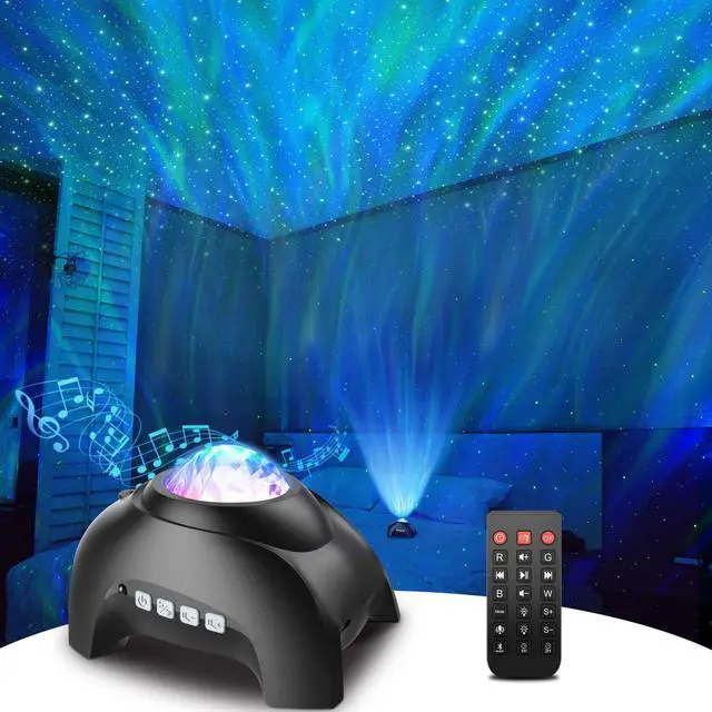 Main image of ROSSETTA Star Projector For Indoor - Bedroom Celling Light - Aurora Light- Elephant - Black