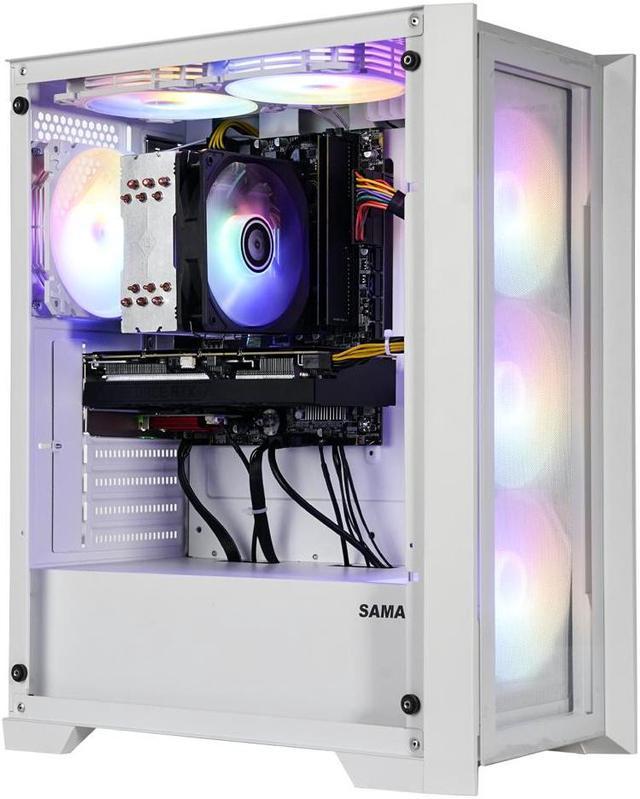 HUIJINSHANG-Gaming desktop-AMD Ryzen 5 5500 6C12T 3.6GHz - 16GB DDR4  3200MHz - 1TB M.2 NVMe - 600W PSU - Windows 11 home - WIFI - Gaming PC (5500+RTX3060Ti)  