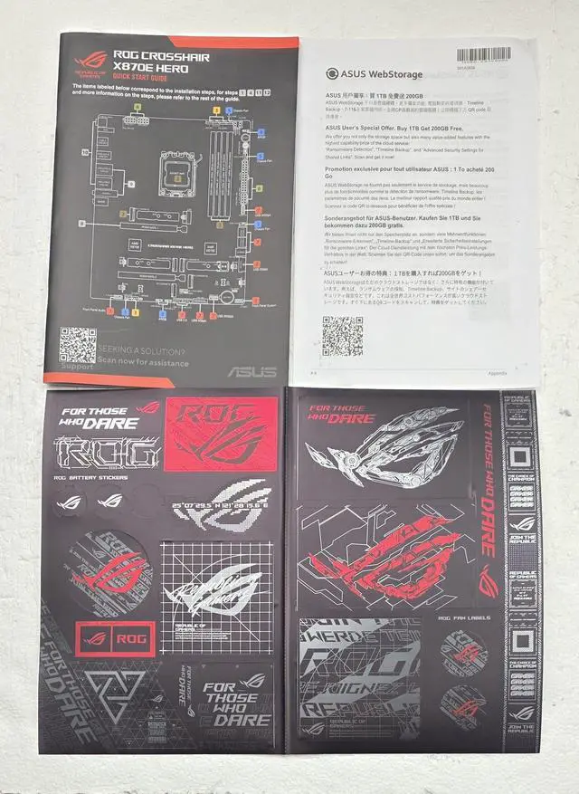Alt view image 5 of 7 - ASUS ROG CROSSHAIR X870E HERO AMD X870E AM5 ATX motherboard, Advanced AI PC ready, 18+2+2 power stages, DDR5, PCIe 5.0, 5x M.2, Wi-Fi 7, USB4, AI Overclocking, Core Flex, PCIe Slot Q-Release Slim
