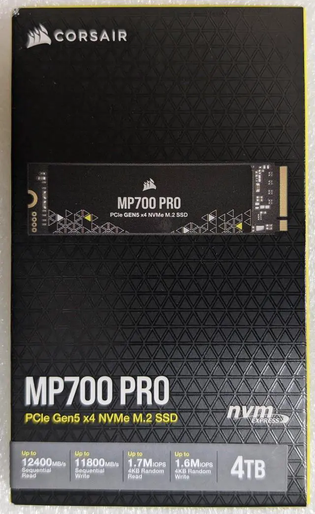Main image of Corsair MP700 PRO M.2 2280 4TB PCI-Express 5.0 x4 3D TLC Internal Solid State Drive (SSD) CSSD-F4000GBMP700PNH/RF2