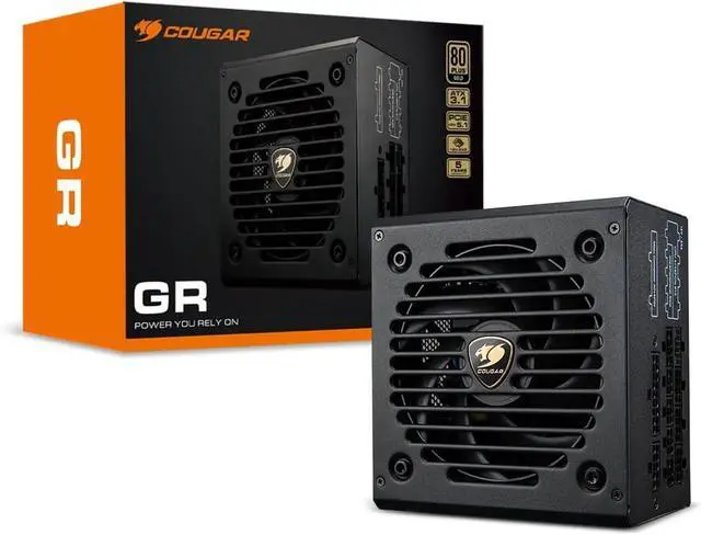 Main image of COUGAR GR750W Power Supply - 80 Plus Gold, ATX 3.1 & PCIe 5.1 Ready | 80 Plus Gold, ATX 3.1 & PCIe 5.1 Ready, Japanese Main Capacitors, Native 12V-2x6 Cable, Full Modular, 10 Year Warranty