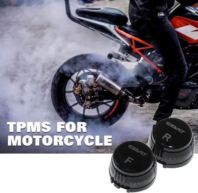 Alt view image 5 of 7 - STEELMATE 910AE Motorcycle Tire Pressure Monitoring System - Universal TPMS for Motorcycle Oversized LCD Screen with Display Time in Real Time and Tire Pressure Reading System