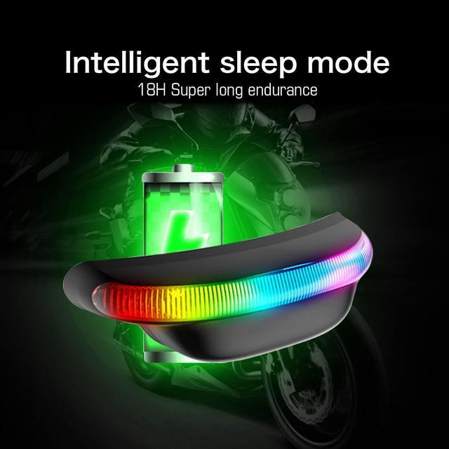 Alt view image 5 of 7 - STEELMATE H2 Wireless Helmet Brake Light and Running Light for Motorcycle Safety Rechargeable LED Signal Light for Helmet (Without ECU)